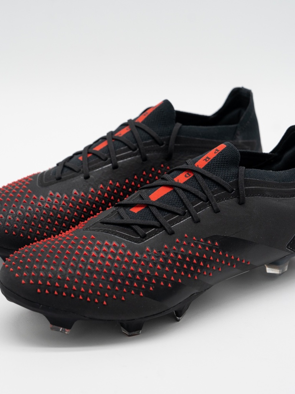 Adidas X Prada Predator Accuracy Lux.1 L FG Black Solar Red Men's size 10.5 US